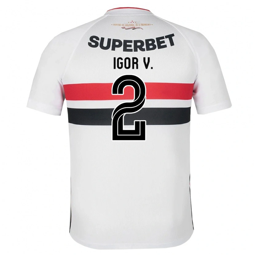 Danxen Homme Maillot Igor Vinicius #2 Blanc Rouge Noir Tenues Domicile 2026/27 T-Shirt