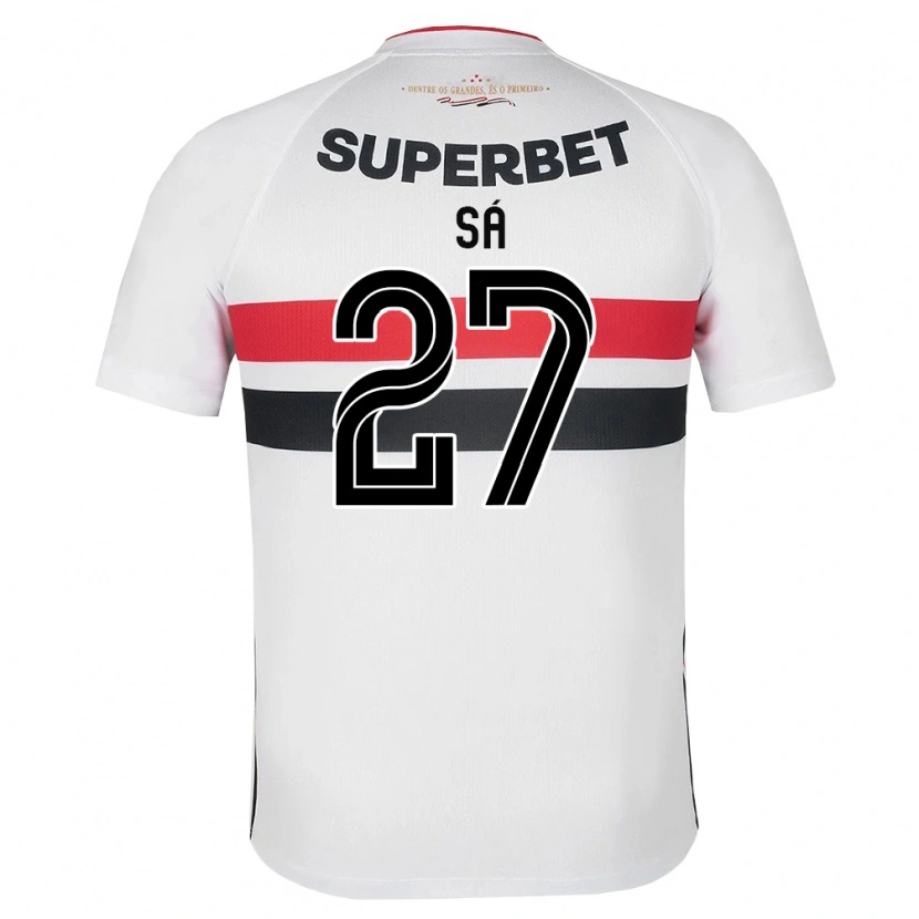 Danxen Homme Maillot Victor Sá #27 Blanc Rouge Noir Tenues Domicile 2026/27 T-Shirt