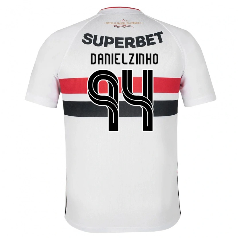 Danxen Homme Maillot Danielzinho #94 Blanc Rouge Noir Tenues Domicile 2026/27 T-Shirt