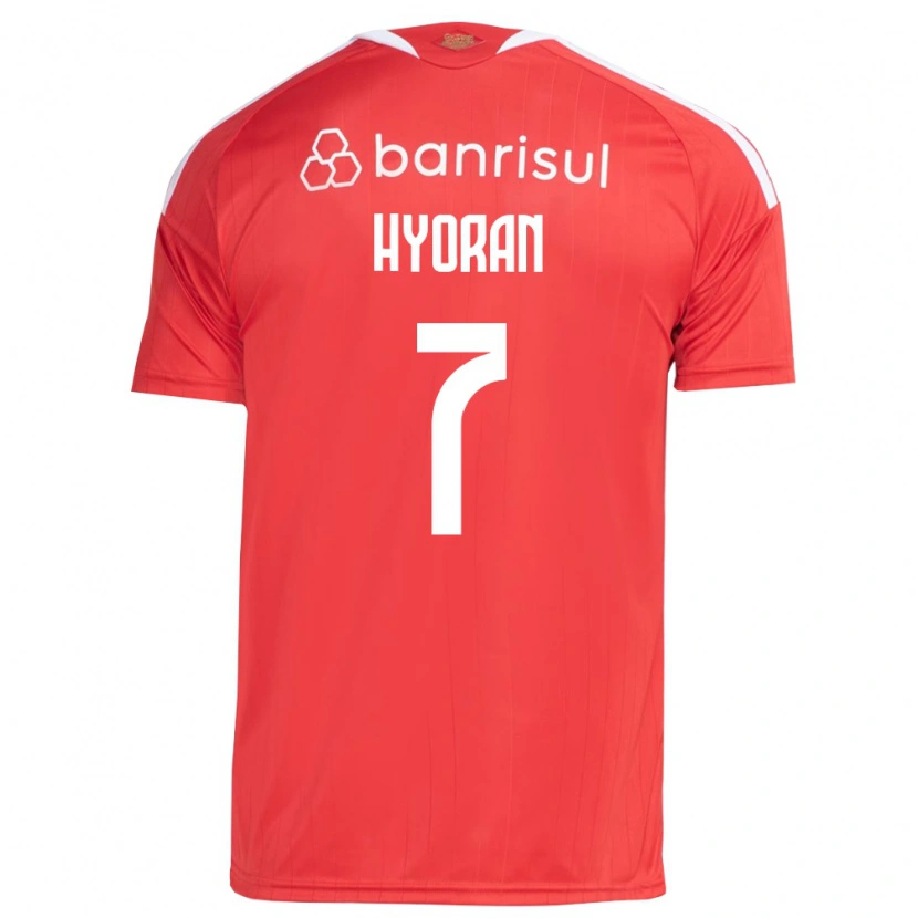 Danxen Homme Maillot Hyoran #7 Rouge Blanc Tenues Domicile 2026/27 T-Shirt