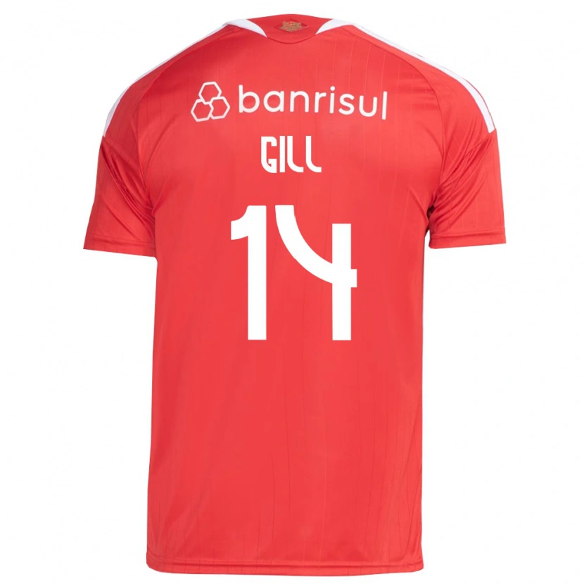 Danxen Homme Maillot Antonio Gill #14 Rouge Blanc Tenues Domicile 2026/27 T-Shirt