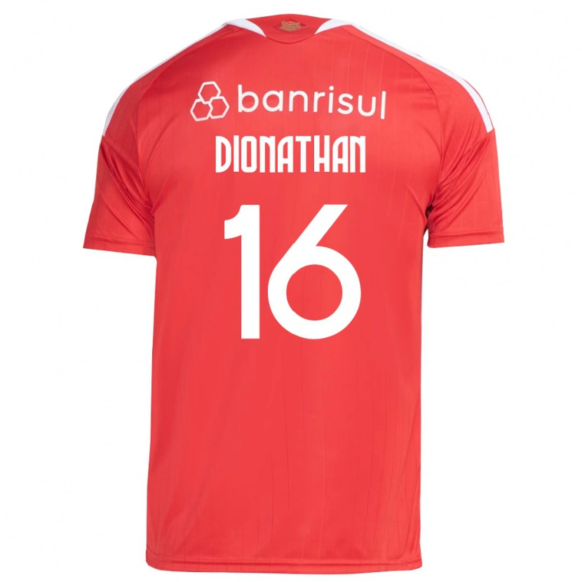 Danxen Homme Maillot Dionathan De Lima Dos Santos #16 Rouge Blanc Tenues Domicile 2026/27 T-Shirt