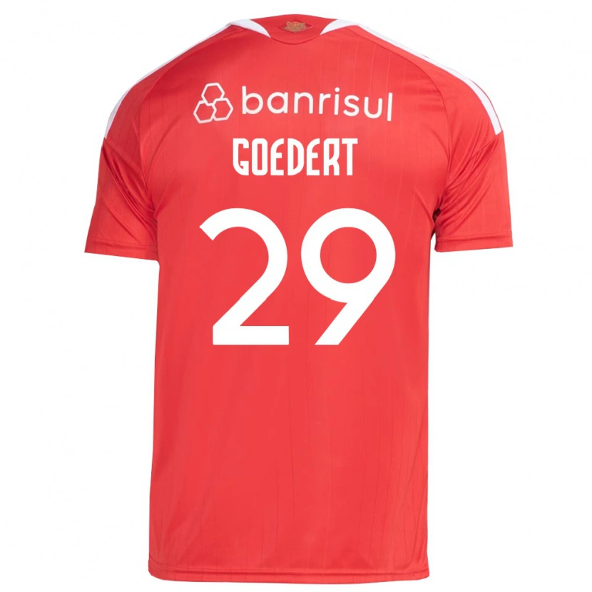 Danxen Homme Maillot Alice Goedert #29 Rouge Blanc Tenues Domicile 2026/27 T-Shirt