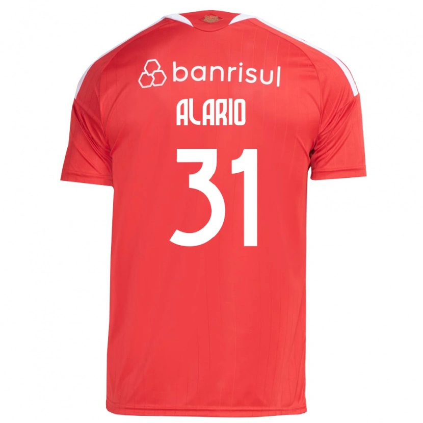 Danxen Homme Maillot Lucas Alario #31 Rouge Blanc Tenues Domicile 2026/27 T-Shirt