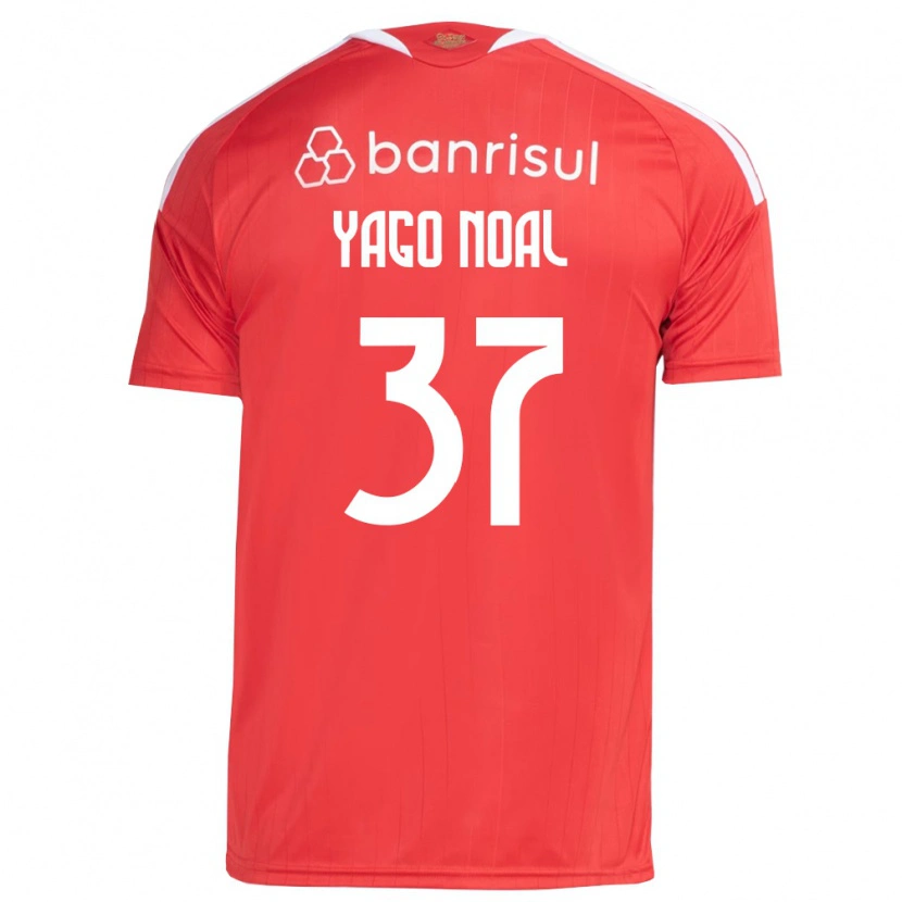 Danxen Homme Maillot Yago Noal #37 Rouge Blanc Tenues Domicile 2026/27 T-Shirt