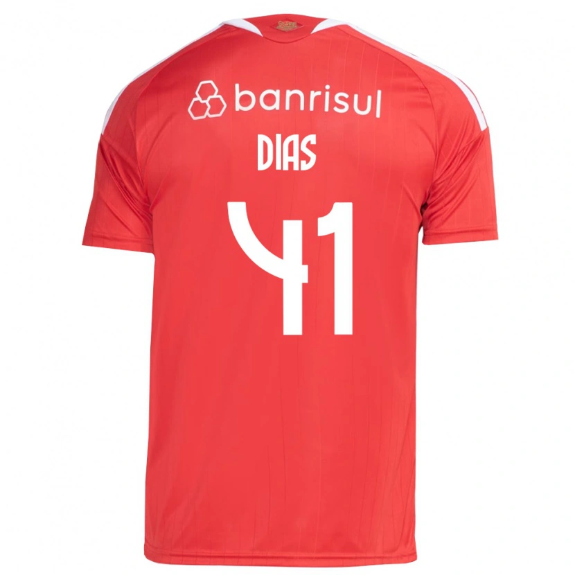 Danxen Homme Maillot Matheus Dias #41 Rouge Blanc Tenues Domicile 2026/27 T-Shirt
