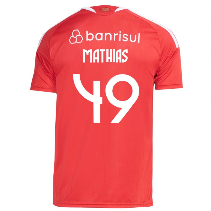 Danxen Homme Maillot Ricardo Mathias #49 Rouge Blanc Tenues Domicile 2026/27 T-Shirt