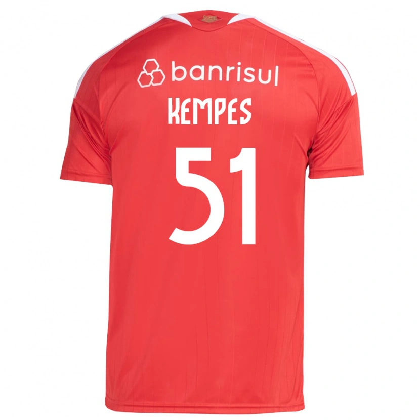 Danxen Homme Maillot João Gabriel Kempes Gonçalves #51 Rouge Blanc Tenues Domicile 2026/27 T-Shirt