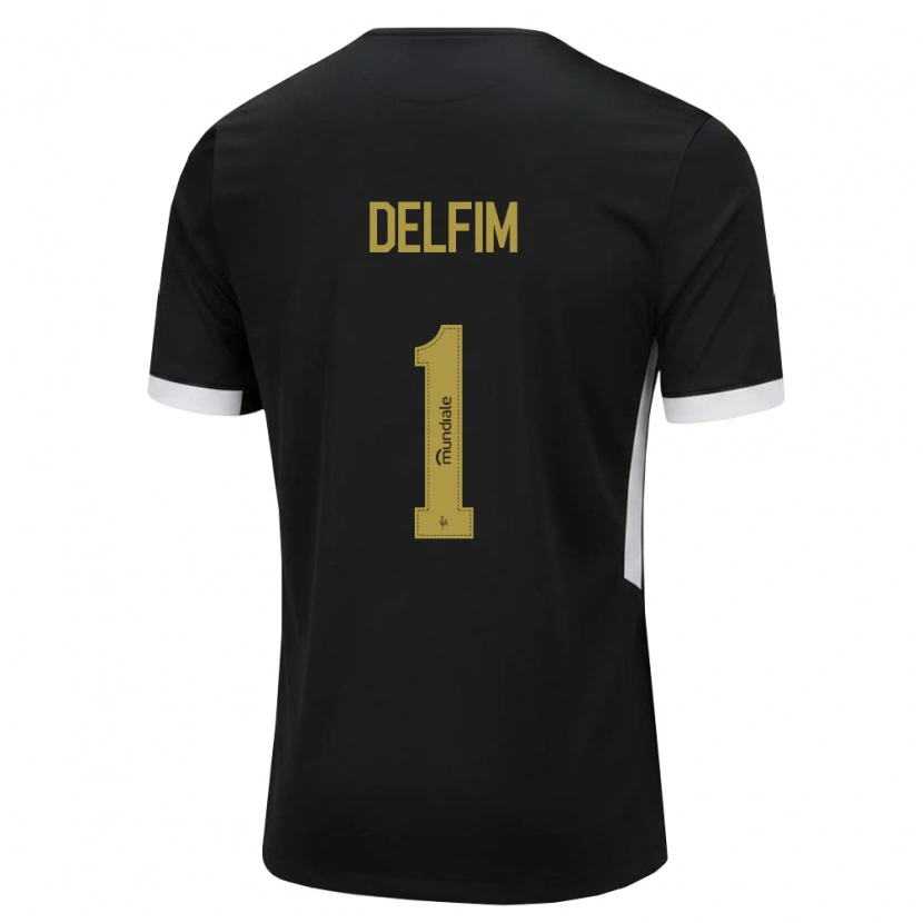 Danxen Homme Maillot Gabriel Delfim #1 Noir Blanc Jaune Tenues Domicile 2026/27 T-Shirt
