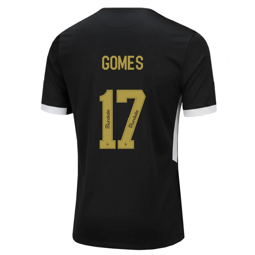Danxen Homme Maillot Igor Gomes #17 Noir Blanc Jaune Tenues Domicile 2026/27 T-Shirt
