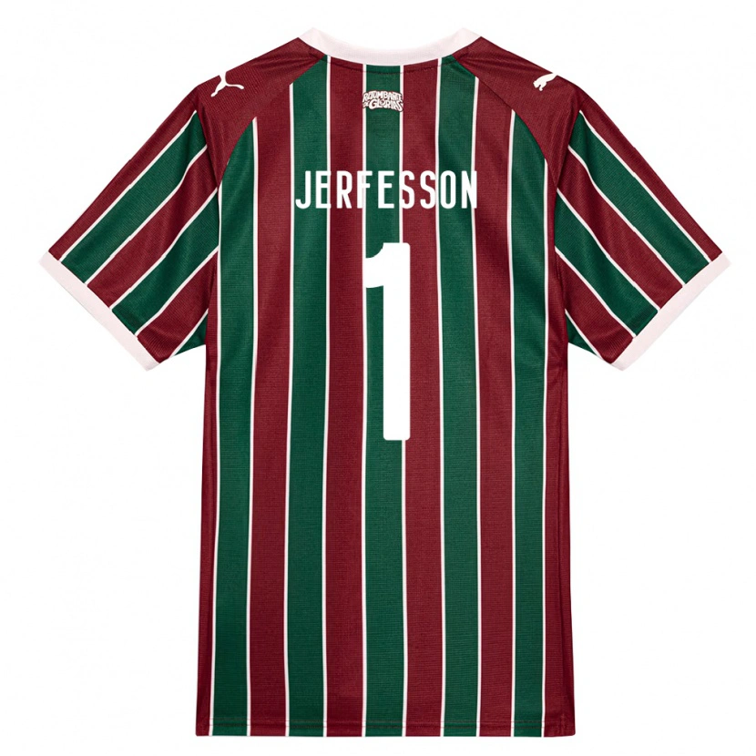 Danxen Homme Maillot Jerfesson Rodrigues Santana #1 Vert Bourgogne Blanc Tenues Domicile 2026/27 T-Shirt