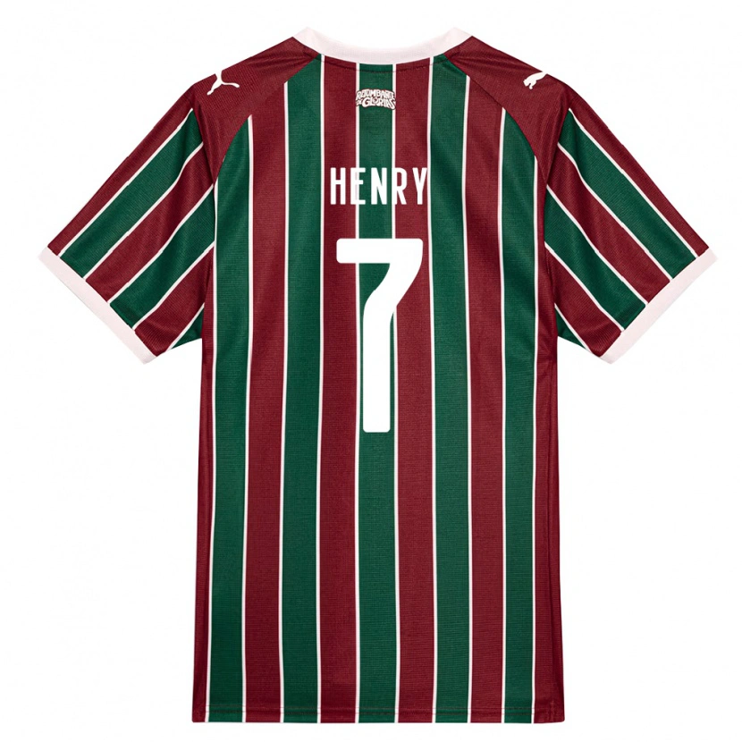 Danxen Homme Maillot Paul Henry #7 Vert Bourgogne Blanc Tenues Domicile 2026/27 T-Shirt