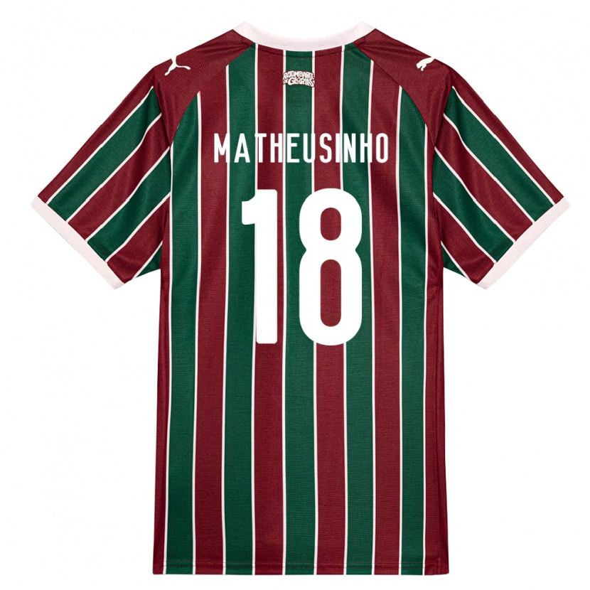Danxen Homme Maillot Matheus Ferreira Da Costa #18 Vert Bourgogne Blanc Tenues Domicile 2026/27 T-Shirt