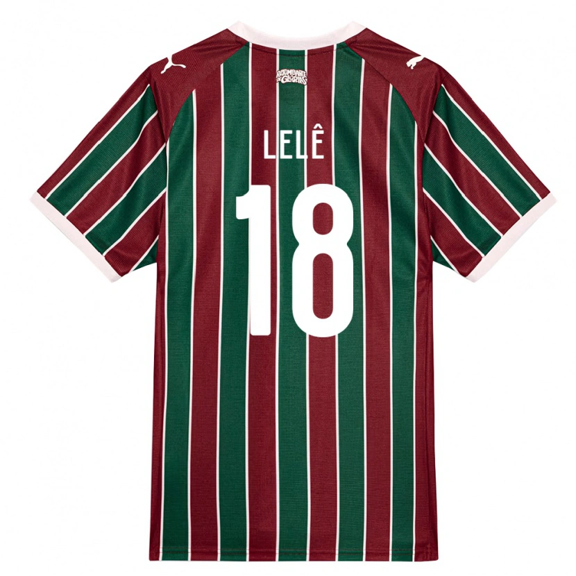 Danxen Homme Maillot Lelê #18 Vert Bourgogne Blanc Tenues Domicile 2026/27 T-Shirt
