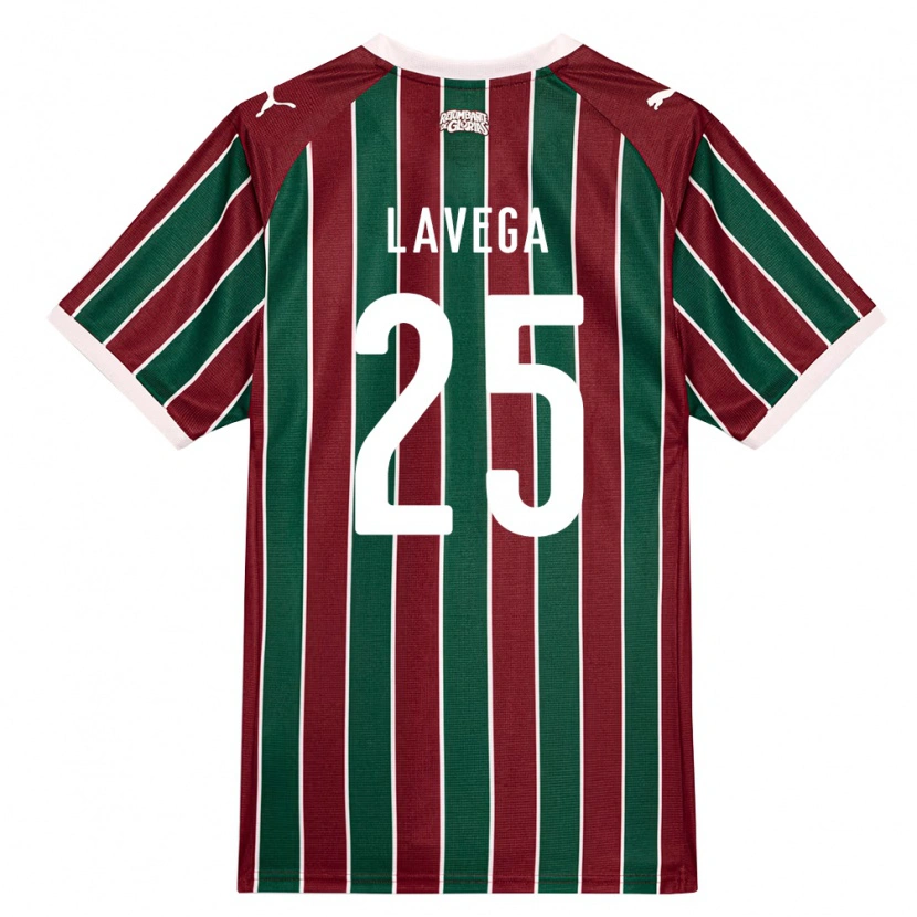 Danxen Homme Maillot Joaquín Lavega #25 Vert Bourgogne Blanc Tenues Domicile 2026/27 T-Shirt