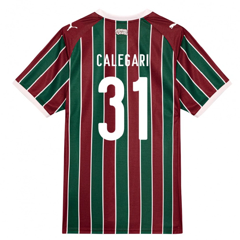 Danxen Homme Maillot Calegari #31 Vert Bourgogne Blanc Tenues Domicile 2026/27 T-Shirt