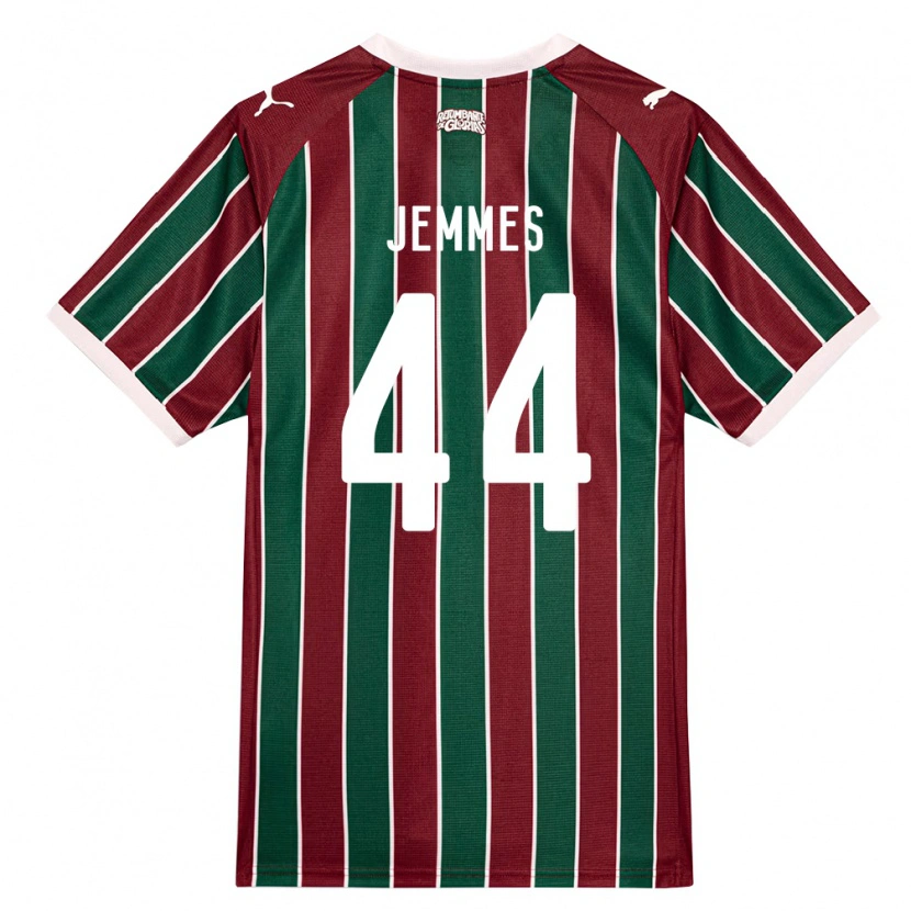 Danxen Homme Maillot Jemmes Bruno Ribeiro Da Silva #44 Vert Bourgogne Blanc Tenues Domicile 2026/27 T-Shirt