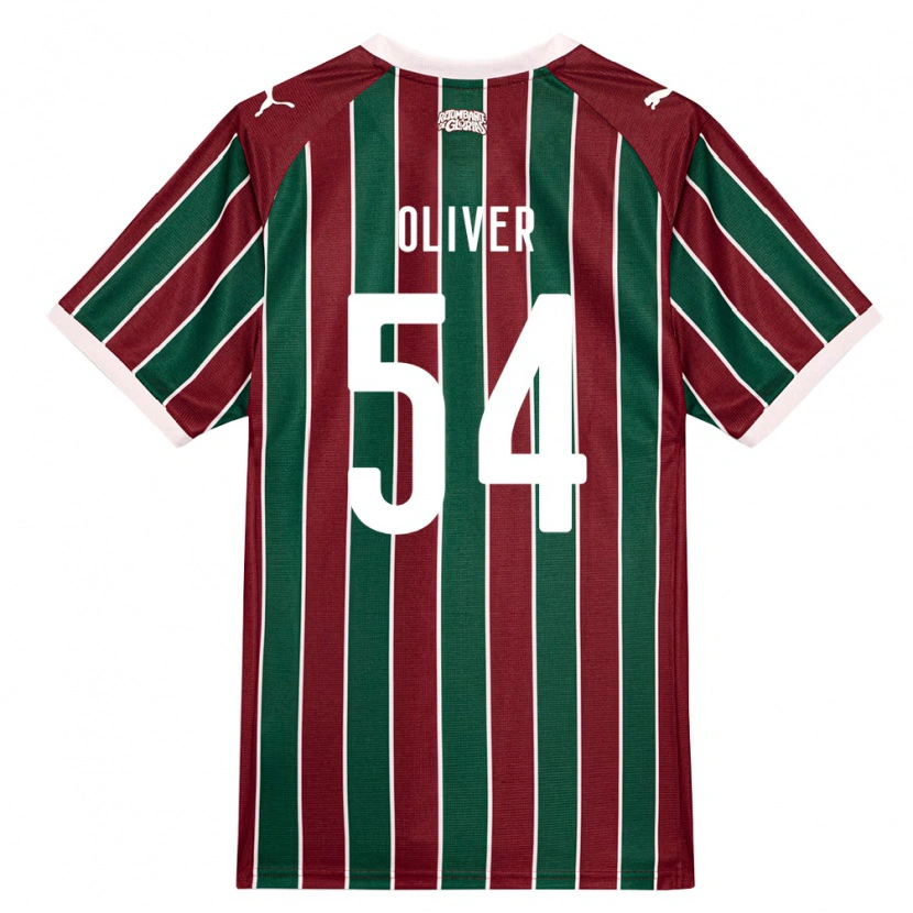 Danxen Homme Maillot Oliver Martins #54 Vert Bourgogne Blanc Tenues Domicile 2026/27 T-Shirt