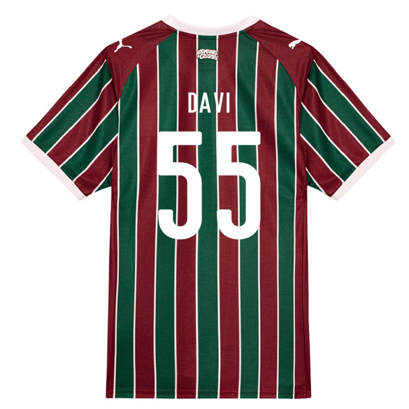 Danxen Homme Maillot Wallace Davi #55 Vert Bourgogne Blanc Tenues Domicile 2026/27 T-Shirt