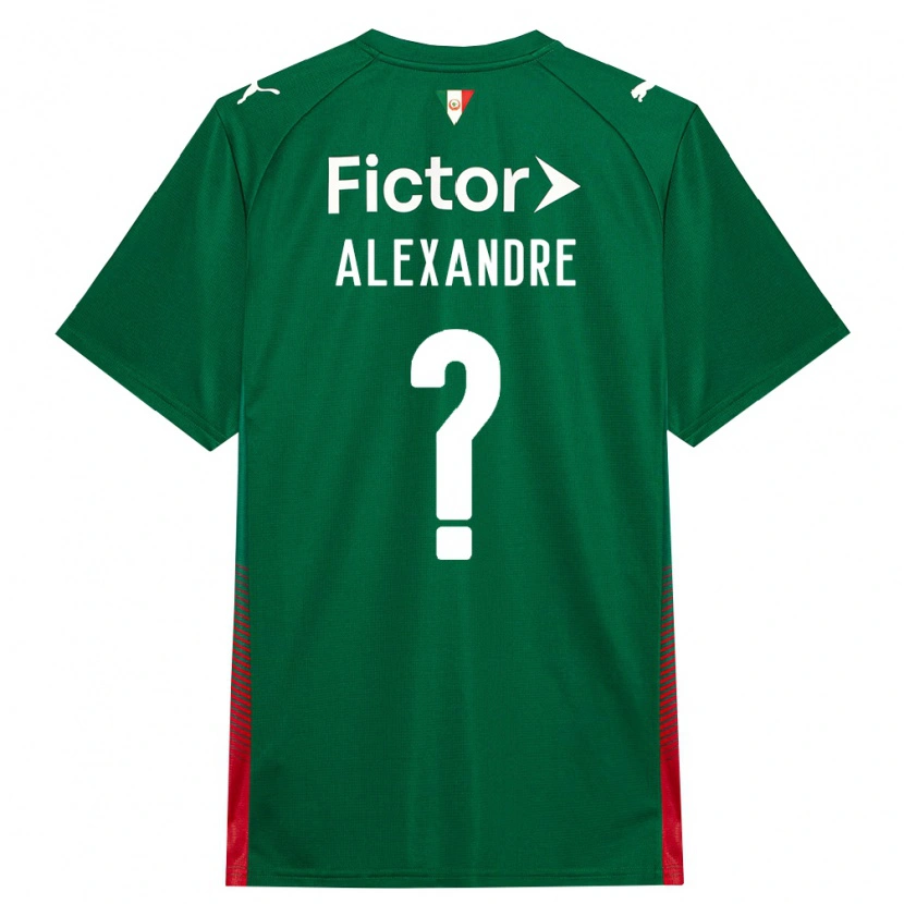 Danxen Homme Maillot Alexandre Gabini Costa #0 Vert Rouge Blanc Tenues Domicile 2026/27 T-Shirt