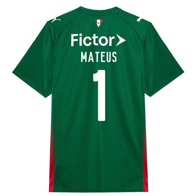 Danxen Homme Maillot Mateus #1 Vert Rouge Blanc Tenues Domicile 2026/27 T-Shirt