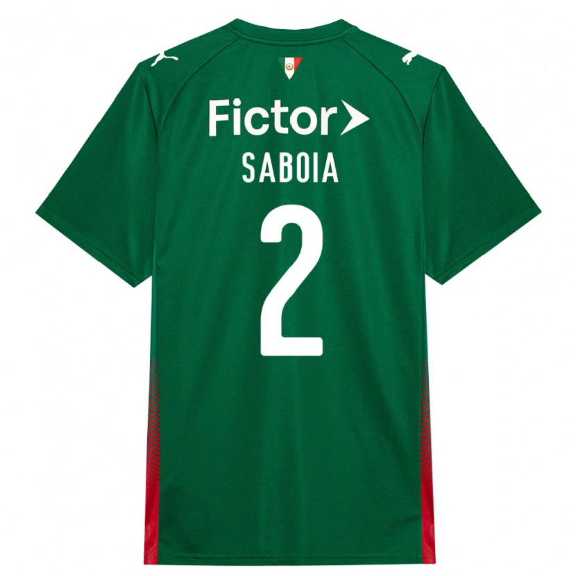 Danxen Homme Maillot Luis Saboia #2 Vert Rouge Blanc Tenues Domicile 2026/27 T-Shirt