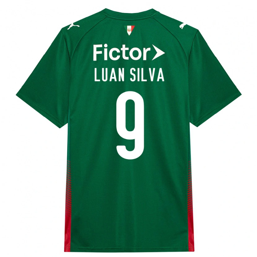 Danxen Homme Maillot Luan Silva #9 Vert Rouge Blanc Tenues Domicile 2026/27 T-Shirt