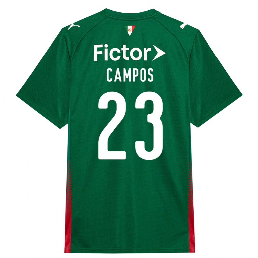 Danxen Homme Maillot Victor Campos #23 Vert Rouge Blanc Tenues Domicile 2026/27 T-Shirt