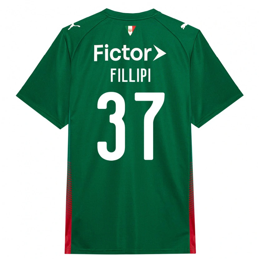 Danxen Homme Maillot Riquelme Fillipi #37 Vert Rouge Blanc Tenues Domicile 2026/27 T-Shirt