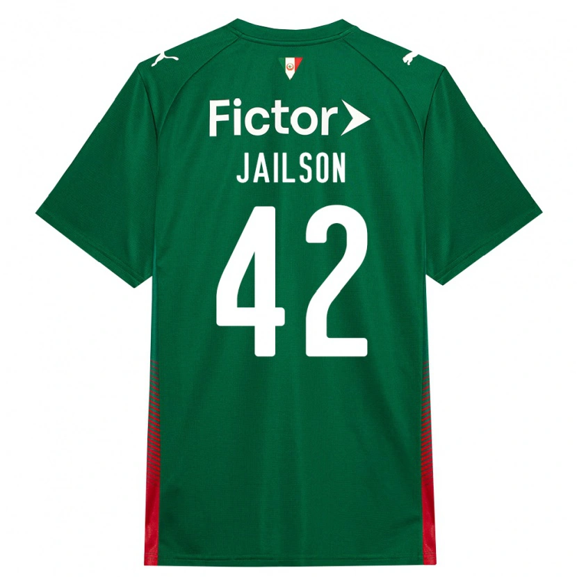 Danxen Homme Maillot Jailson #42 Vert Rouge Blanc Tenues Domicile 2026/27 T-Shirt