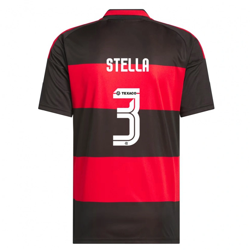Danxen Homme Maillot Stella #3 Rouge Noir Blanc Tenues Domicile 2026/27 T-Shirt