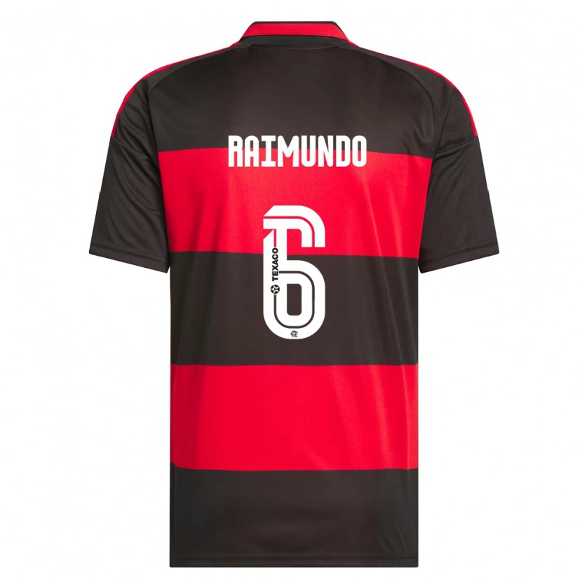 Danxen Homme Maillot Raimundo Ykaro Santos Silva #6 Rouge Noir Blanc Tenues Domicile 2026/27 T-Shirt