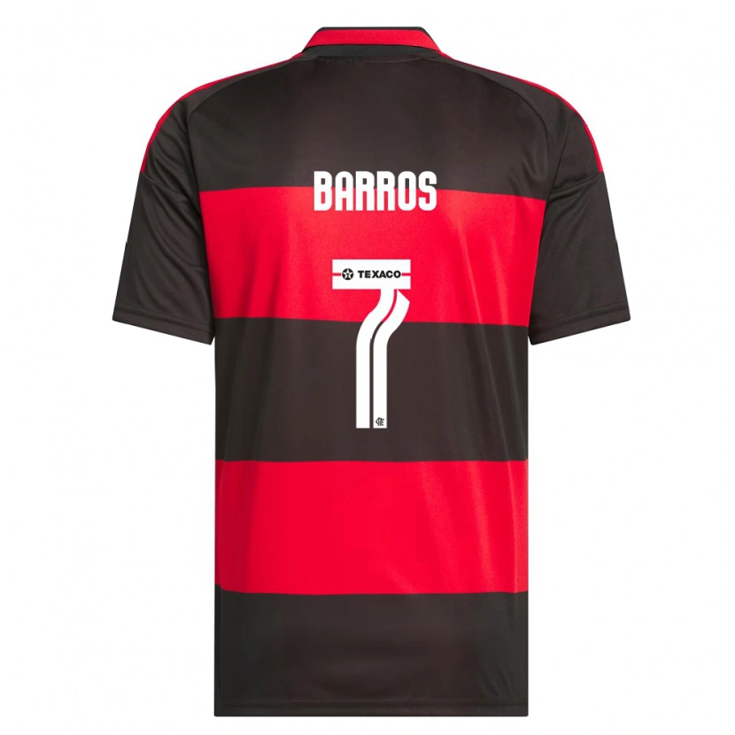 Danxen Homme Maillot Rafa Barros #7 Rouge Noir Blanc Tenues Domicile 2026/27 T-Shirt