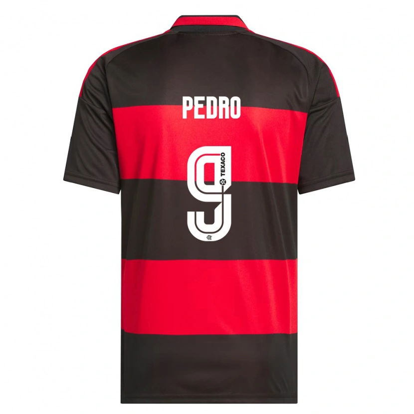 Danxen Homme Maillot Pedro Guilherme Abreu Dos Santos #9 Rouge Noir Blanc Tenues Domicile 2026/27 T-Shirt