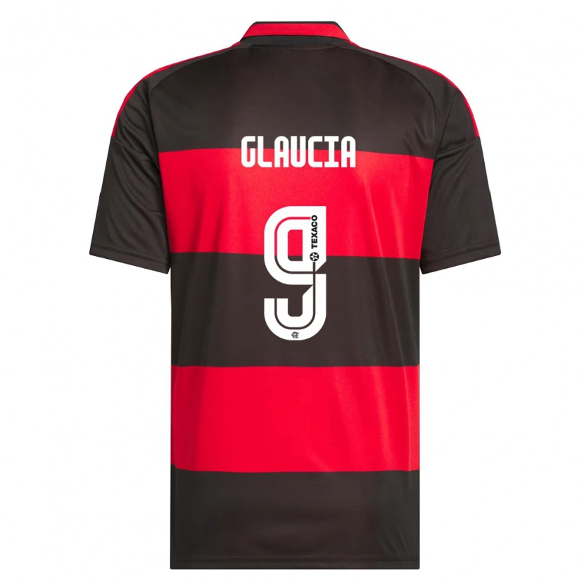 Danxen Homme Maillot Glaucia #9 Rouge Noir Blanc Tenues Domicile 2026/27 T-Shirt