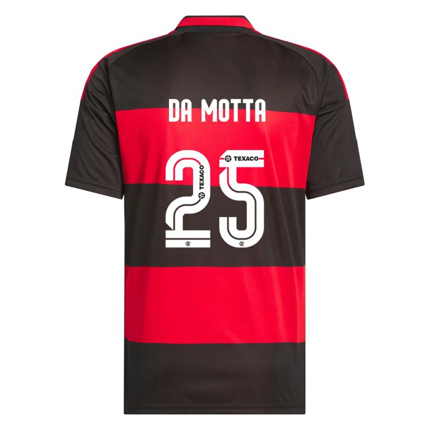 Danxen Homme Maillot Piris Da Motta #25 Rouge Noir Blanc Tenues Domicile 2026/27 T-Shirt