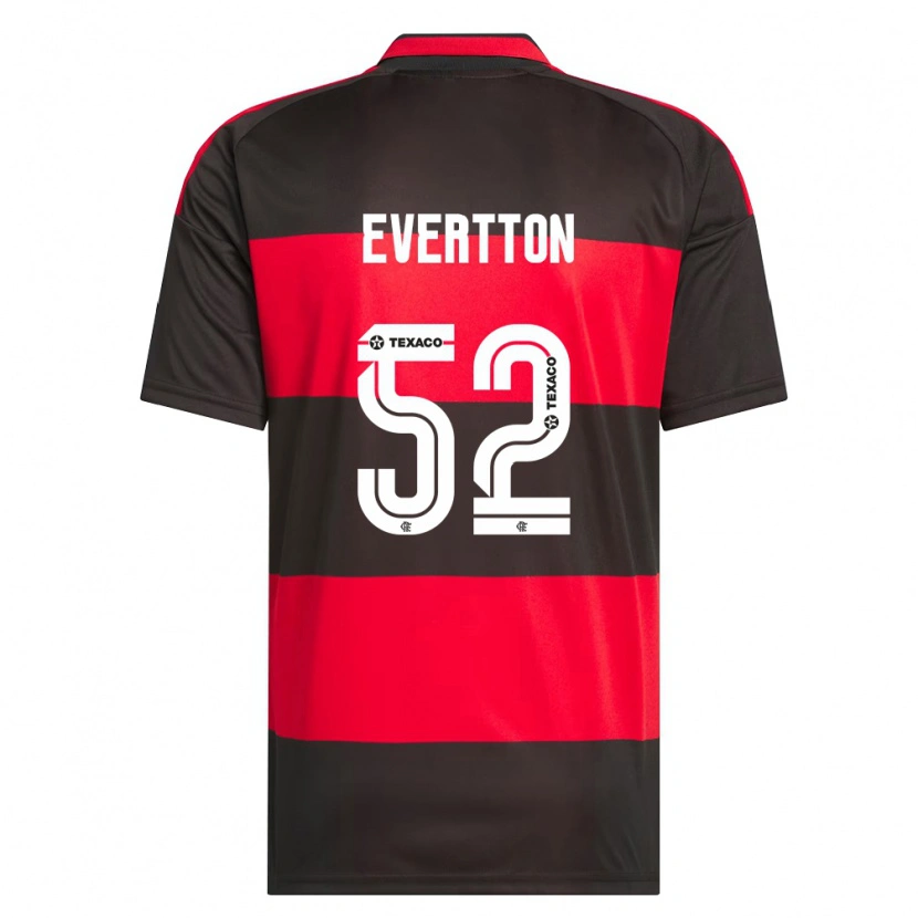 Danxen Homme Maillot Evertton Araújo #52 Rouge Noir Blanc Tenues Domicile 2026/27 T-Shirt