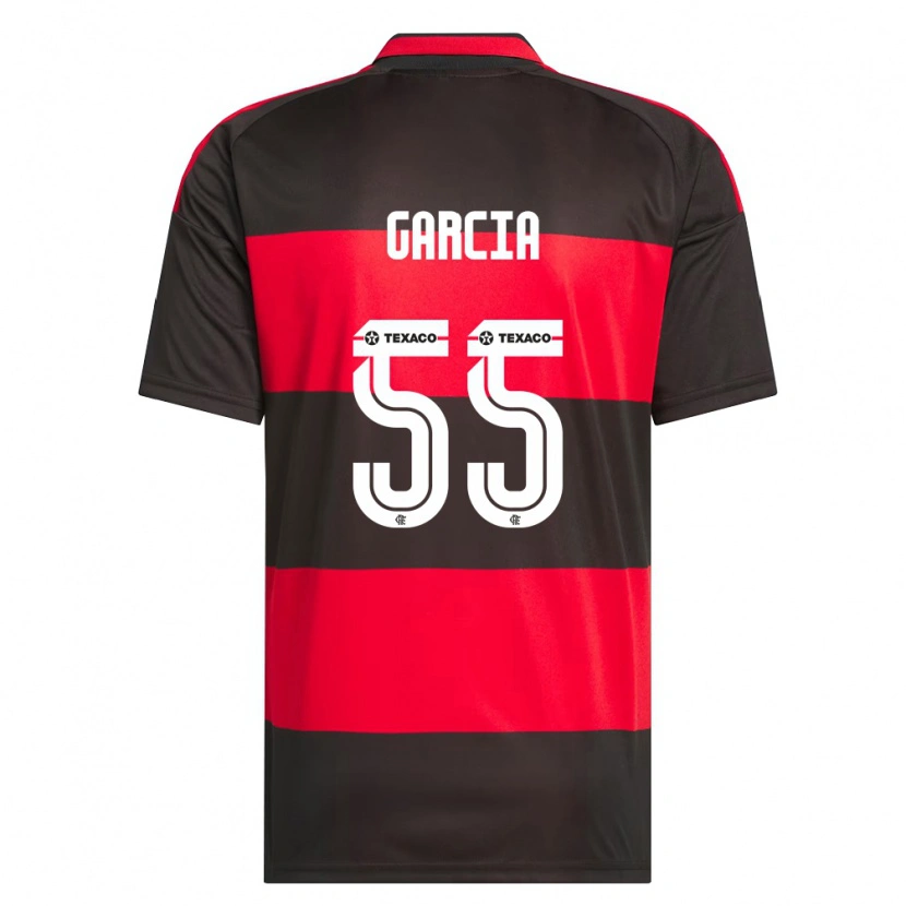Danxen Homme Maillot Caio Garcia #55 Rouge Noir Blanc Tenues Domicile 2026/27 T-Shirt