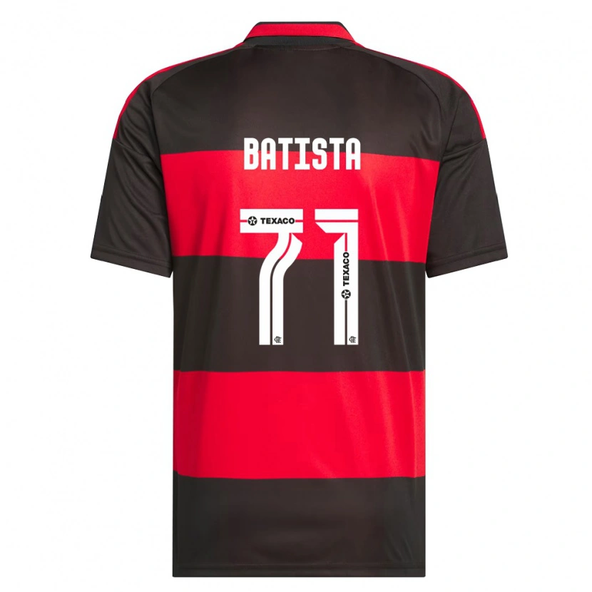 Danxen Homme Maillot Pedro Batista #71 Rouge Noir Blanc Tenues Domicile 2026/27 T-Shirt