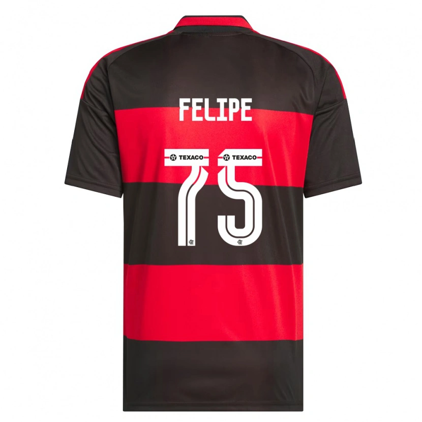 Danxen Homme Maillot Luiz Felipe #75 Rouge Noir Blanc Tenues Domicile 2026/27 T-Shirt