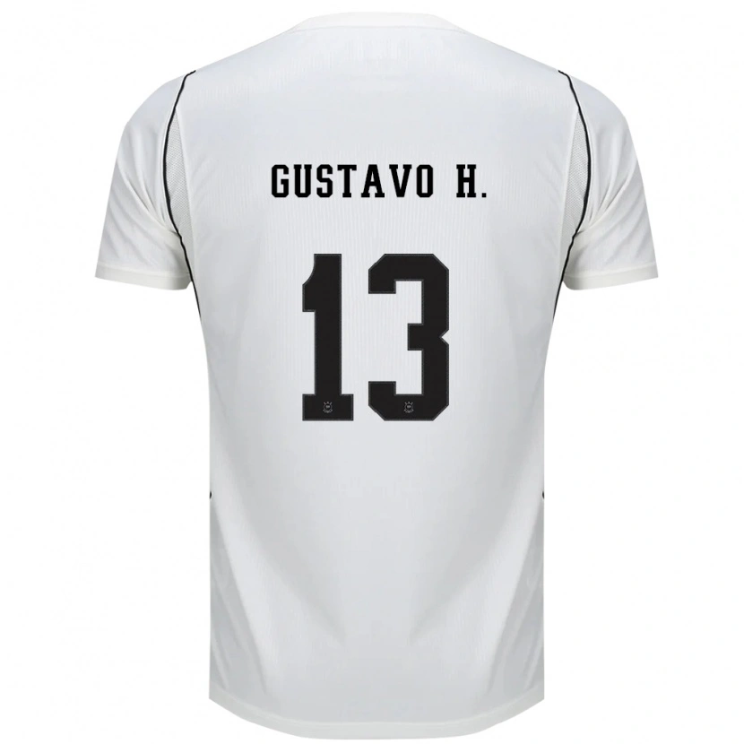 Danxen Homme Maillot Gustavo Henrique #13 Blanc Noir Rouge Tenues Domicile 2026/27 T-Shirt