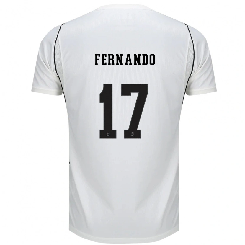 Danxen Homme Maillot Luiz Fernando #17 Blanc Noir Rouge Tenues Domicile 2026/27 T-Shirt