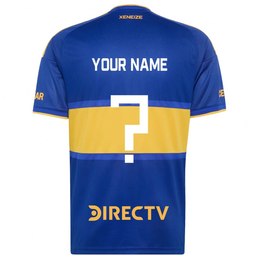 Danxen Homme Maillot Votre Nom #0 Bleu Royal Jaune Tenues Domicile 2026/27 T-Shirt