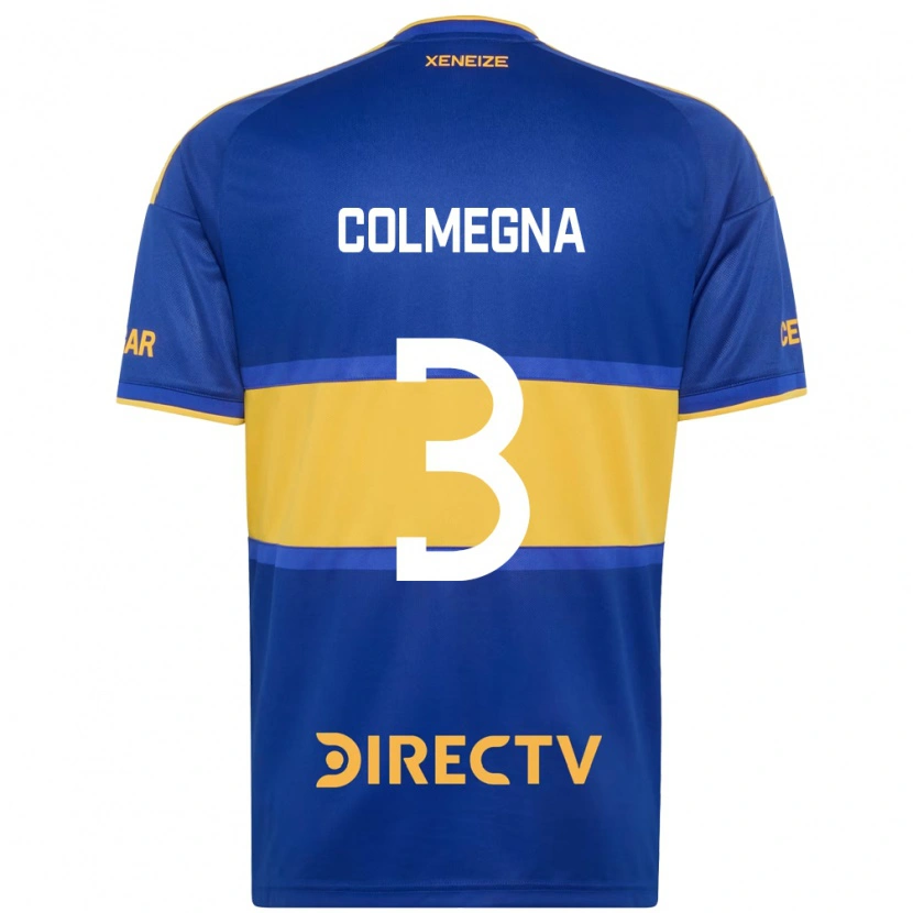 Danxen Homme Maillot Agustín Colmegna #3 Bleu Royal Jaune Tenues Domicile 2026/27 T-Shirt