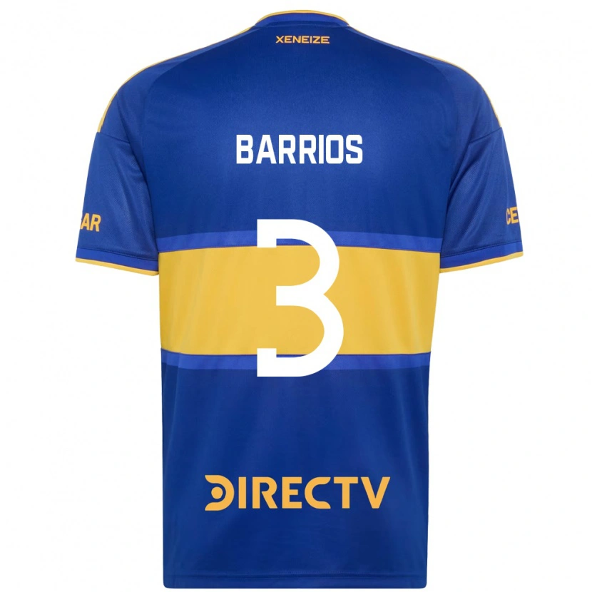 Danxen Homme Maillot Gabriela Barrios #3 Bleu Royal Jaune Tenues Domicile 2026/27 T-Shirt