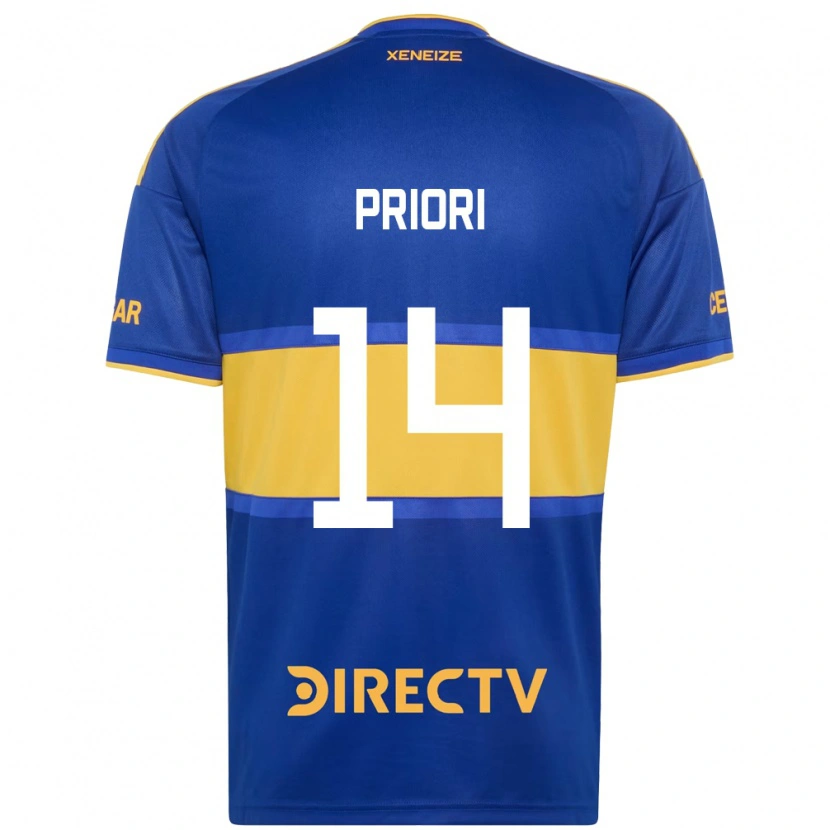 Danxen Homme Maillot Brisa Priori #14 Bleu Royal Jaune Tenues Domicile 2026/27 T-Shirt