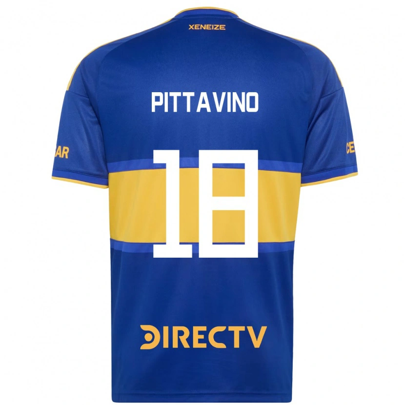 Danxen Homme Maillot Rodrigo Pittavino #18 Bleu Royal Jaune Tenues Domicile 2026/27 T-Shirt