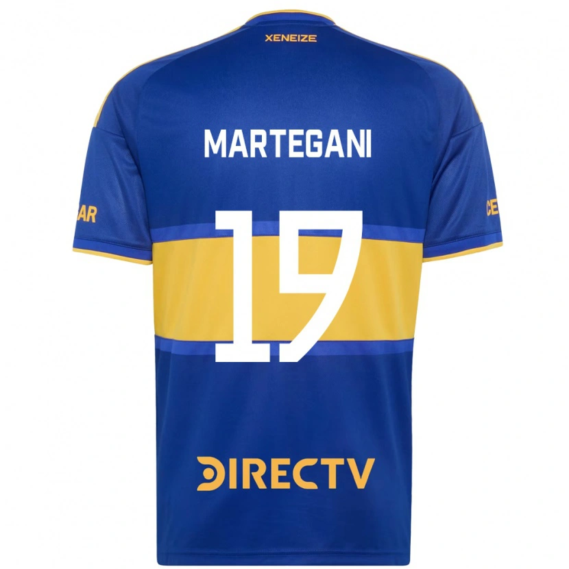 Danxen Homme Maillot Agustín Martegani #19 Bleu Royal Jaune Tenues Domicile 2026/27 T-Shirt