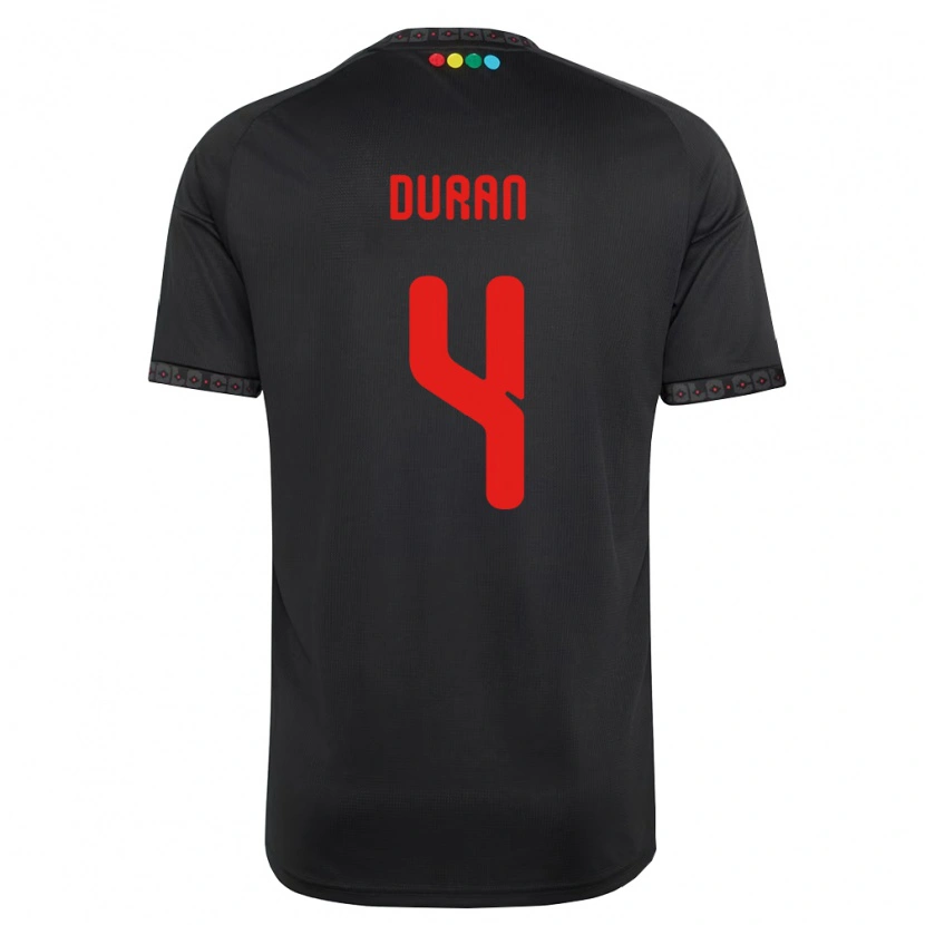 Danxen Homme Maillot Elisa Durán #4 Noir Rouge Tenues Extérieur 2026/27 T-Shirt