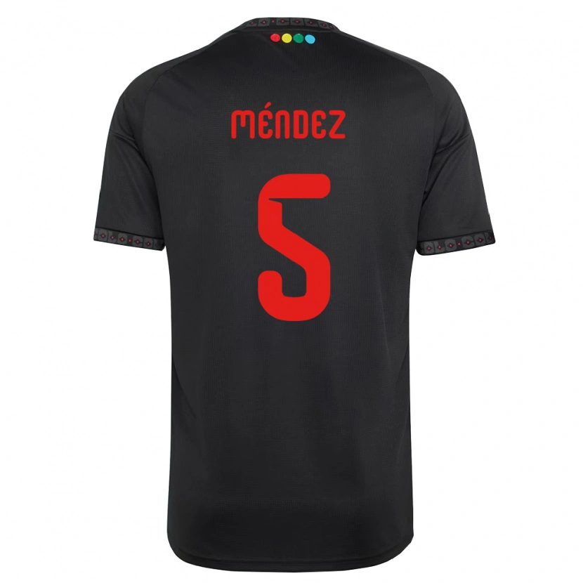 Danxen Homme Maillot Víctor Méndez #5 Noir Rouge Tenues Extérieur 2026/27 T-Shirt